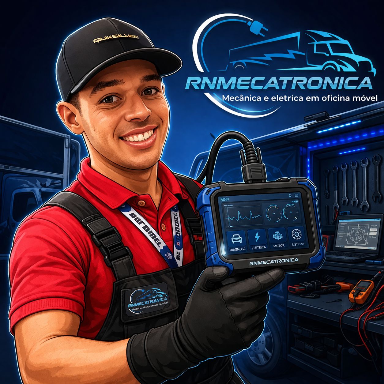 Técnico RN Mecatrônica com scanner profissional